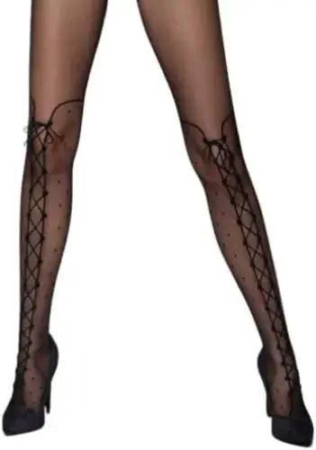 Passion Tiopen 009 Stocking Meia 20 Den Black 1/2