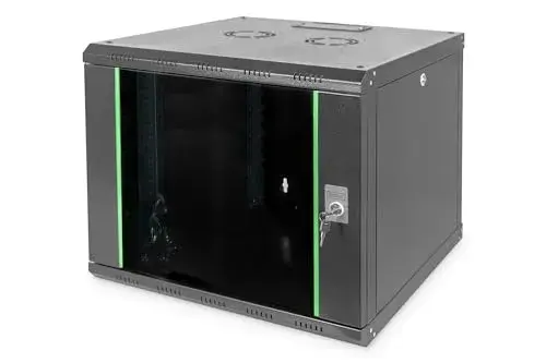 Digitus DN-19 09U-6/6-SW Bastidor Mural para Servidores 19″ Transparente