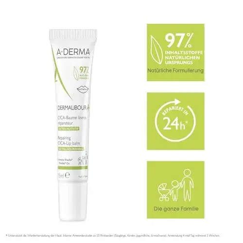 A-Derma Dermalibour Cica Balsamo Reparador Labial 15ml
