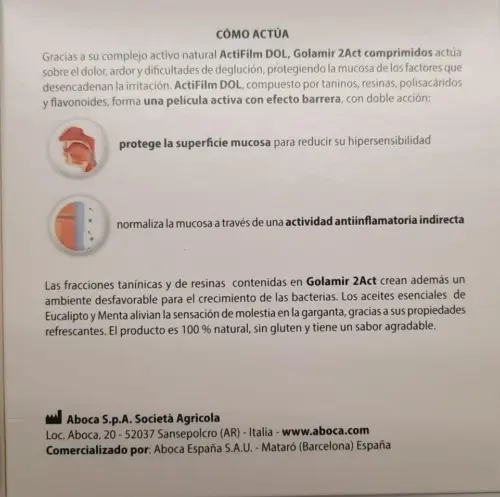 Aboca Golamir 2Act Comprimidos