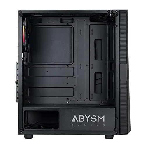 ABYSM AB812109 Caixa PC Tower ATX Grande Branca com vidro temperado