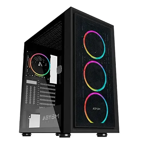 ABYSM Danube Kamp Tower PC Preto com Ventoinhas ARGB