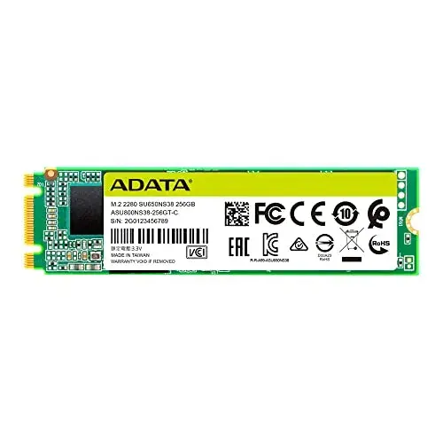 ADATA ASU650NS38-256GT-C 256GB SSD M.2 SATA III Velocidade de até 550 MB/s
