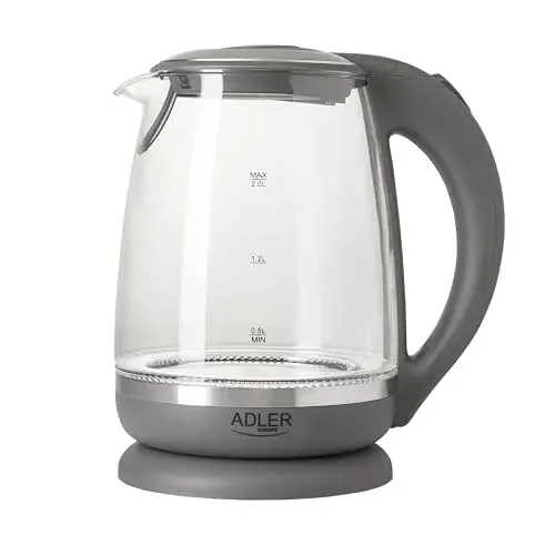 Adler AD1286 2L Cinza Transparente Jarra Elétrica
