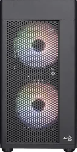 Aerocool HEXFORMBKV2 Mini Tower PC Preto RGB MicroATX