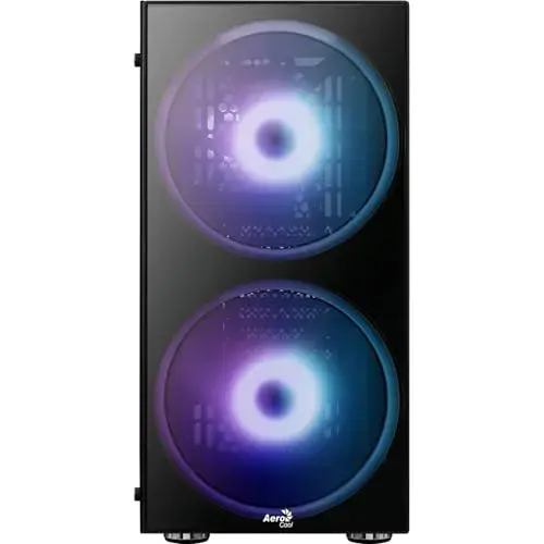 Aerocool Phyton RGB Semitorre ATX 445mm Preto com vidro temperado