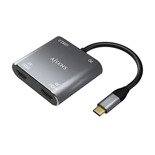 Aisens A109-0625 Adaptador USB-C para HDMI 4K