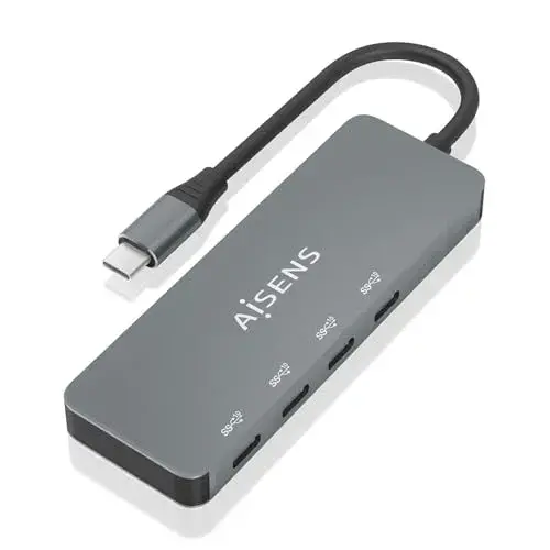 Aisens A109-0695 Hub USB Tipo-C 4 portas