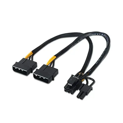 Aisens A131-0165 Cabo de Alimentação PCI-E 0,2m Preto