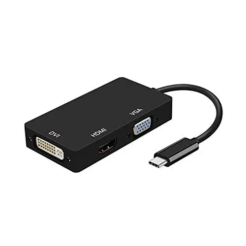 Aisens Adaptador USB-C para VGA/HDMI/DVI 15cm
