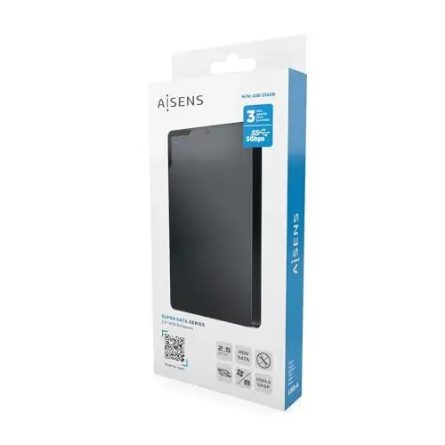 Aisens ASE-2520B Caixa de Disco Rígido 2,5″ Preto