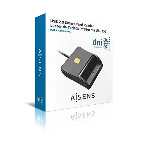 Aisens Leitor de Cartões Inteligente Dni 2.0 USB Preto