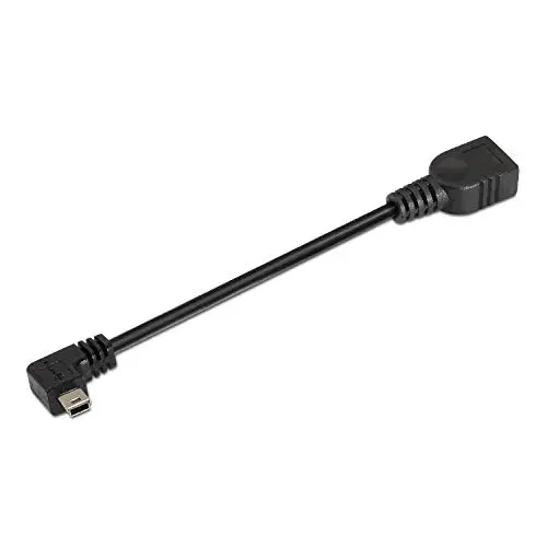 Aisens A1010034 Cabo Mini USB Macho 90° 15cm USB A Fêmea