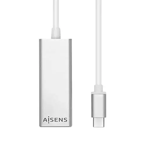 Aisens Adaptador USB-C a RJ45 0,15m USB-C
