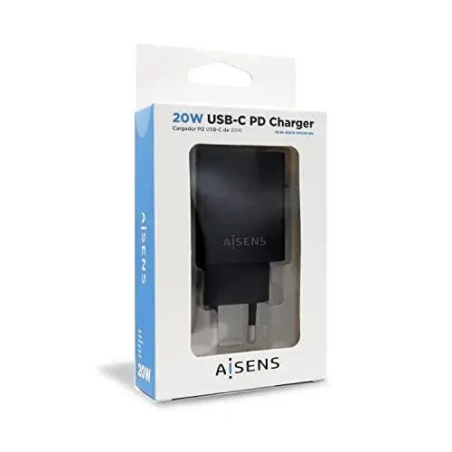 Aisens ASCH-1PD20-BK 20W Carregador USB-C Preto