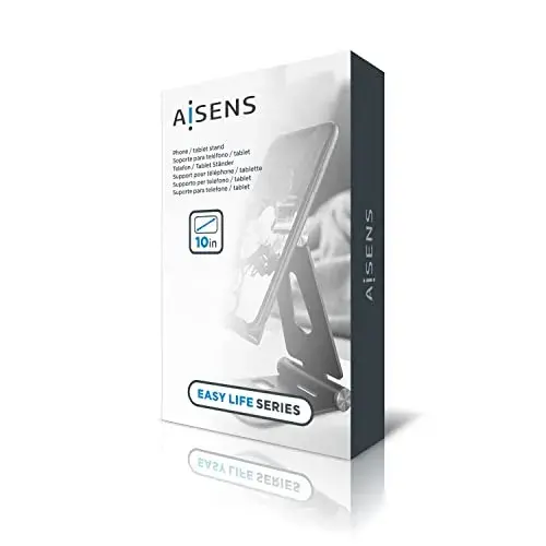 Aisens MS2PXL-094 Suporte de Mesa Ajustável XL em Alumínio Cinza