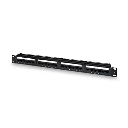 Aisens Patch Panel 24 Portas RJ45 CAT6 Preto