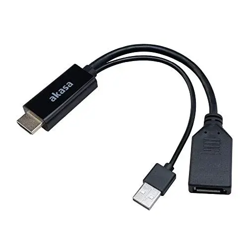 Akasa Cabo HDMI Macho Displayport Fêmea 250m