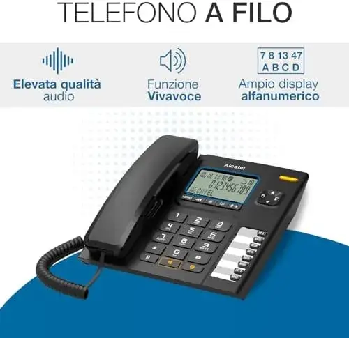 Alcatel T78 3700601423600 Telefones Preto