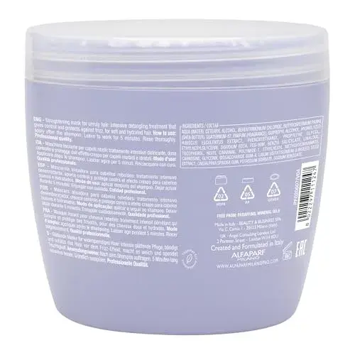 Alfaparf Semi Di Lino Smoothing Mask Ingredientes Selecionados 500ml