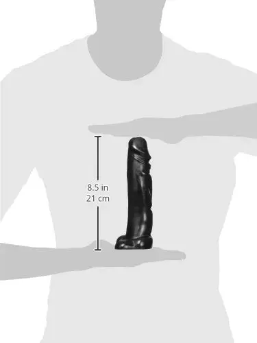 All Black Todo Preto 22cm Vibrador Realista