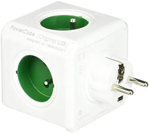 Allocacoc PowerCube 4x 16A 2 USB Extensão Elétrica