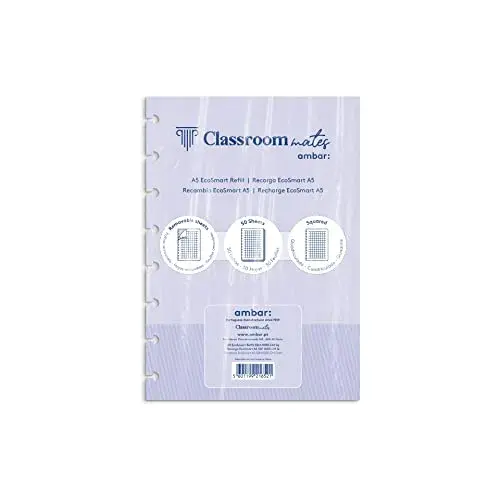 Ambar Recarga para Caderno Inteligente EcoSmart A5 50 Fls Quadriculado