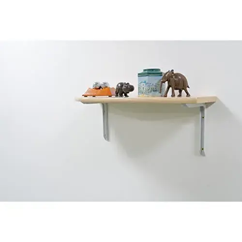 AMIG Suporte para Estante Poleia 350x200mm Alumínio Branco