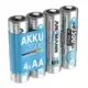 Ansmann Pilhas Recarregáveis 2400 mAh 1,2 V AA