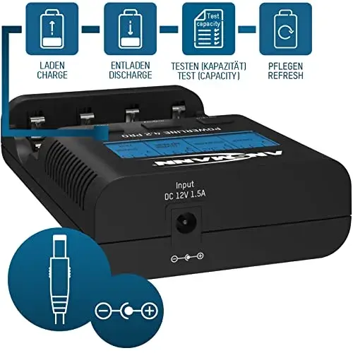 Ansmann Powerline 4.2 Pro Capacidades AA e AAA Carregador Rápido