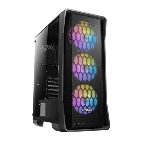 Antec AX20 Midi Tower PC Preto Vidro Temperado RGB