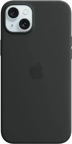 Apple iPhone 15 Plus Preto 17 cm Silicone