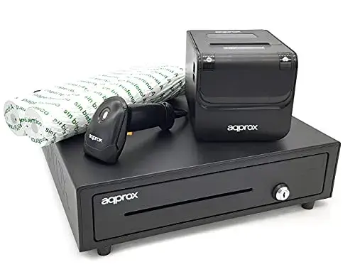 Approx Sistema POS Impressora TPV 4180 com Gaveta e Scanner