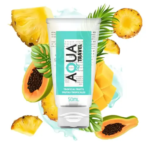 Aqua Travel Lubrificante 50ml Frutas Tropicais à Base de Água