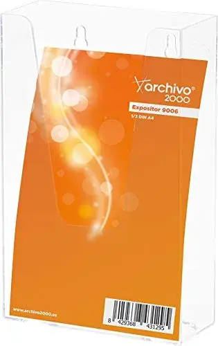 Archivo 2000 Expositor Mural 110x45x180mm Transparente Poliestireno