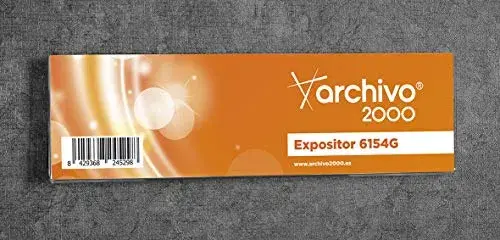 Archivo 2000 Identificador de Parede Adesivo Transparente 210x60mm