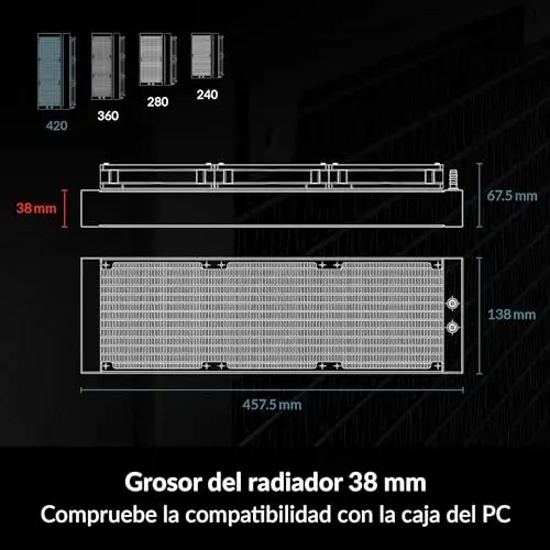 Arctic Cooling Water Cooling Liquid Freezer III ARGB Branco 420mm
