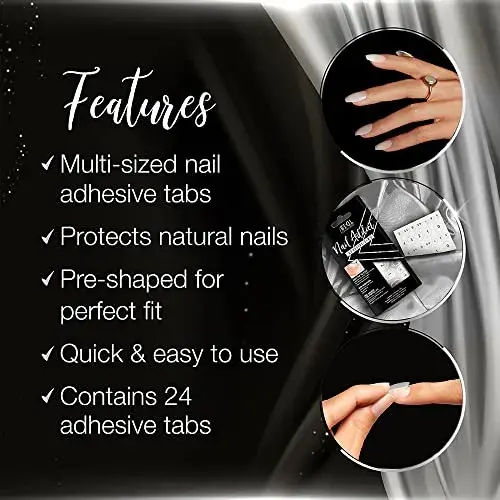 Ardell Fitas Adesivas para Unhas Postiças 24 peças