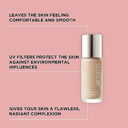 Artdeco Rich Treatment Base Vanilla Rose 20ml Com pigmentos que refletem a luz