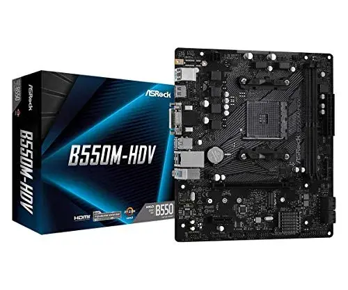AsRock B550M-HDV AMD B550 MicroATX Motherboard