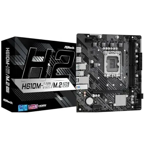 AsRock H610M-H2 DDR5 mATX Preto Diversas Conexões