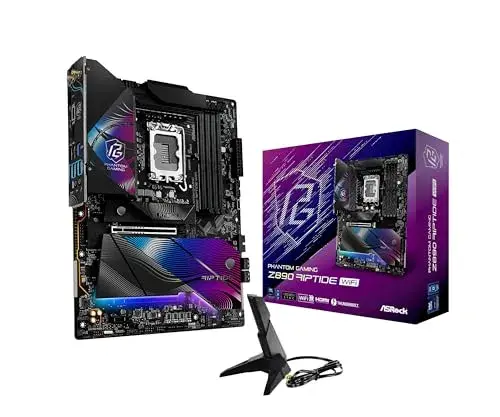 AsRock Phantom Gaming Z890 Riptide WiFi DDR5 256GB Preto com Bluetooth 5.4