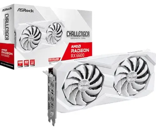 AsRock Radeon RX 6600 Challenger White 8GB GDDR6 1626 MHz 28 cores