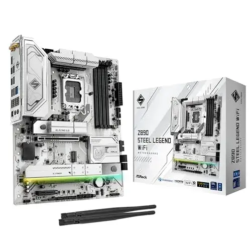 AsRock Z890 Steel Legend WiFi LGA 1851 DDR5 Branco
