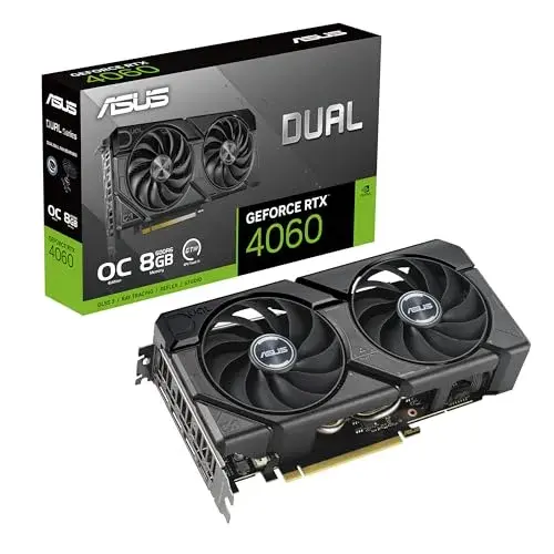 Asus Dual Evo GeForce RTX 4060 8GB GDDR6 OC 2505 MHz 3072 cores