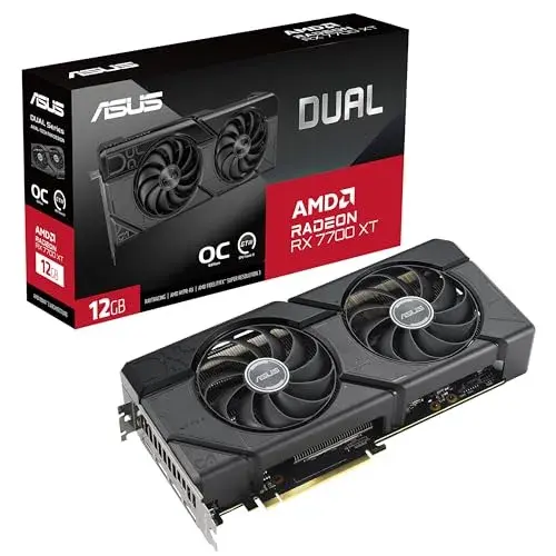 Asus Dual Radeon RX 7700 XT 12GB OC 2599 MHz