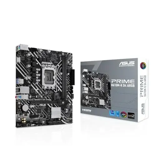 Asus Motherboard Prime H610M-K D4 ARGB Preto DDR4