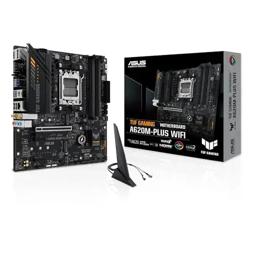 Asus Motherboard TUF Gaming A620M PLUS WIFI AMD AMD A620 50mm