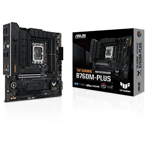 Asus Motherboard TUF GAMING B760M-PLUS Intel B760 244mm multicolorido DDR5, PCIe 5.0