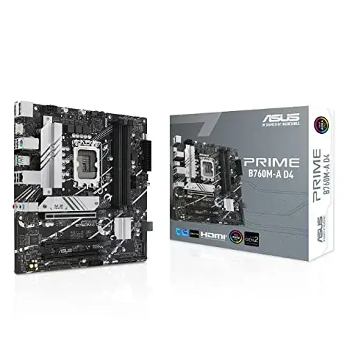 Asus Prime B760M-A D4-CSM Intel B760 Micro ATX Preto Conectividade M.2 SATA USB DisplayPort HDMI